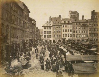 Rynek Starego Miasta w Warszawie ok. 1890