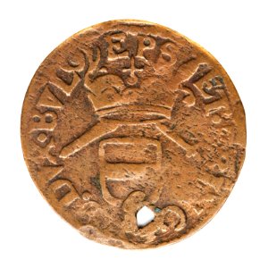 Ryskt mynt av koppar,1810. Två kopek - Skoklosters slott - 108165