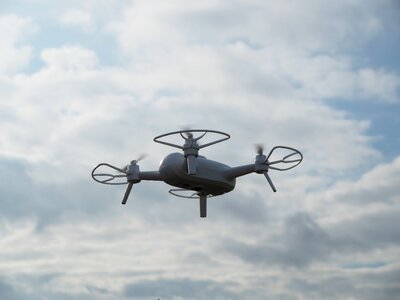 Quadrocopter camera rotors