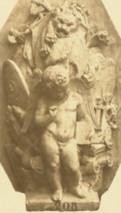 Réunion des Tuileries au Louvre 1852–1857 Getty Museum vol1 17 Enfant et attributs, Sculpture by Georges Diébolt