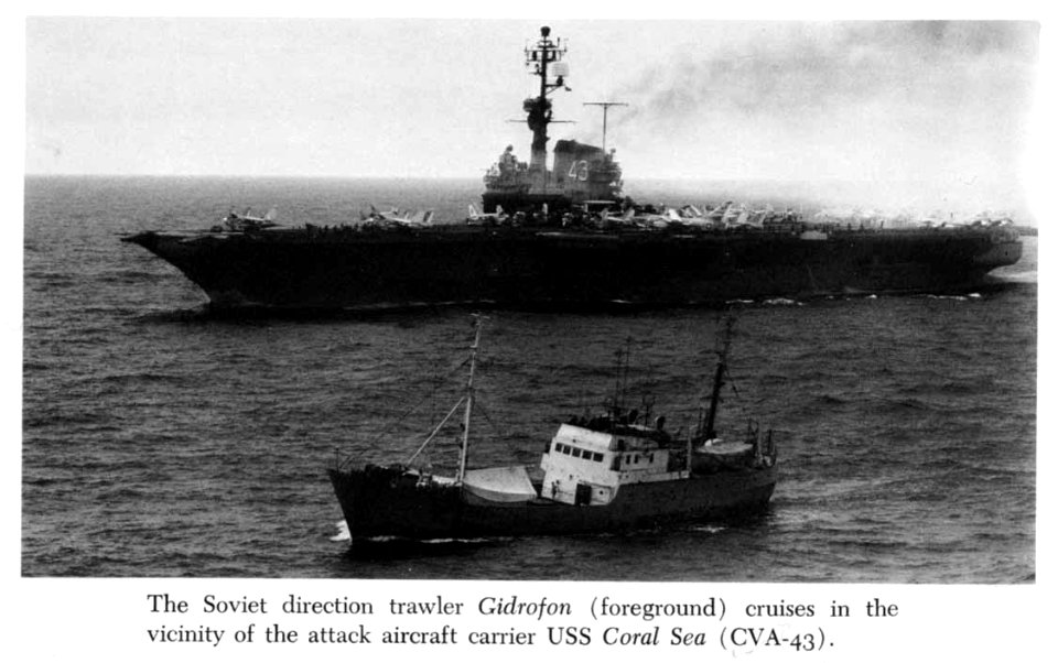 RZK Gidrofon in the vicinity of USS Coral Sea