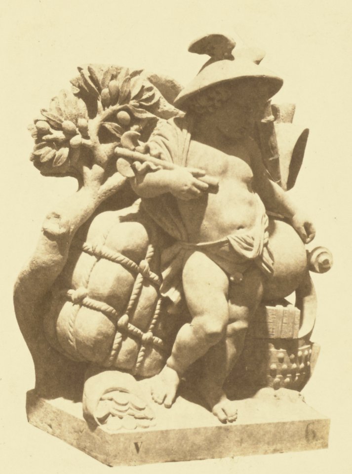 Réunion des Tuileries au Louvre 1852–1857 Getty Museum vol1 23 Le Commerce, Sculpture by François Truphème