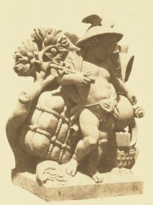 Réunion des Tuileries au Louvre 1852–1857 Getty Museum vol1 23 Le Commerce, Sculpture by François Truphème