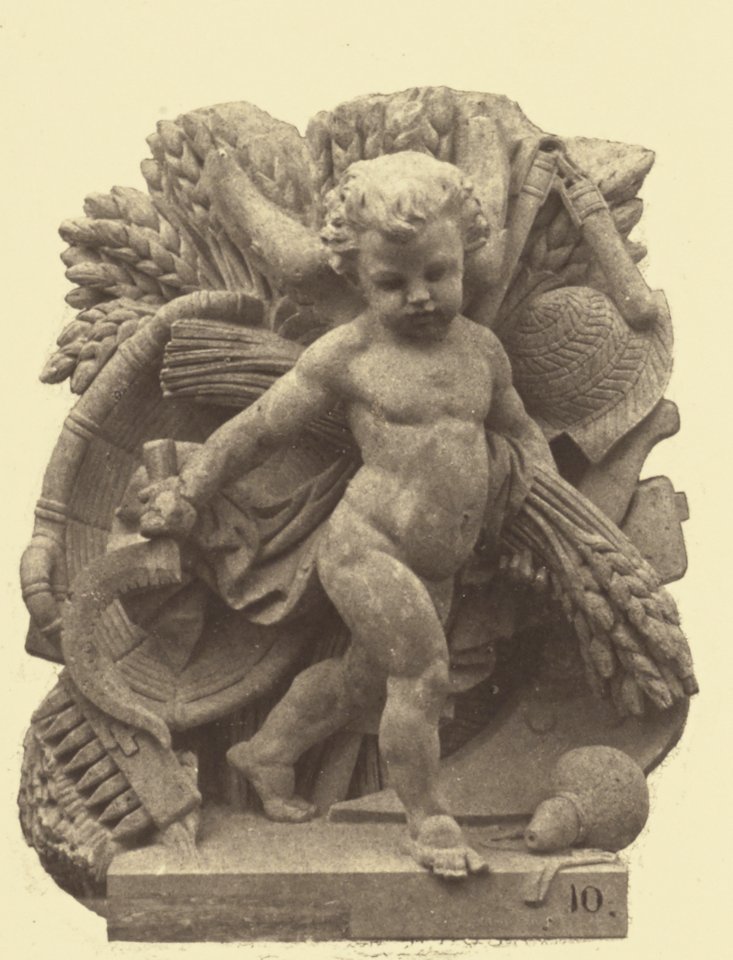 Réunion des Tuileries au Louvre 1852–1857 Getty Museum vol1 31 La Moisson, Sculpture by Alexandre Schoenewerk