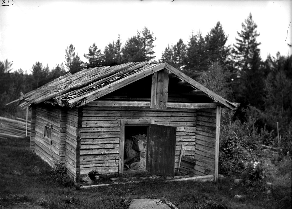 Rökstugbadstuga. Östra Rosbacken, Bredsjön, Lekvattnet, Värmland - Nordiska museet - NMA.0035819