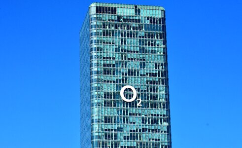 Glass facade building architecture