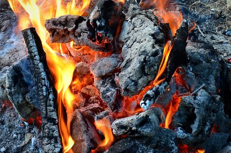 Burn campfire background