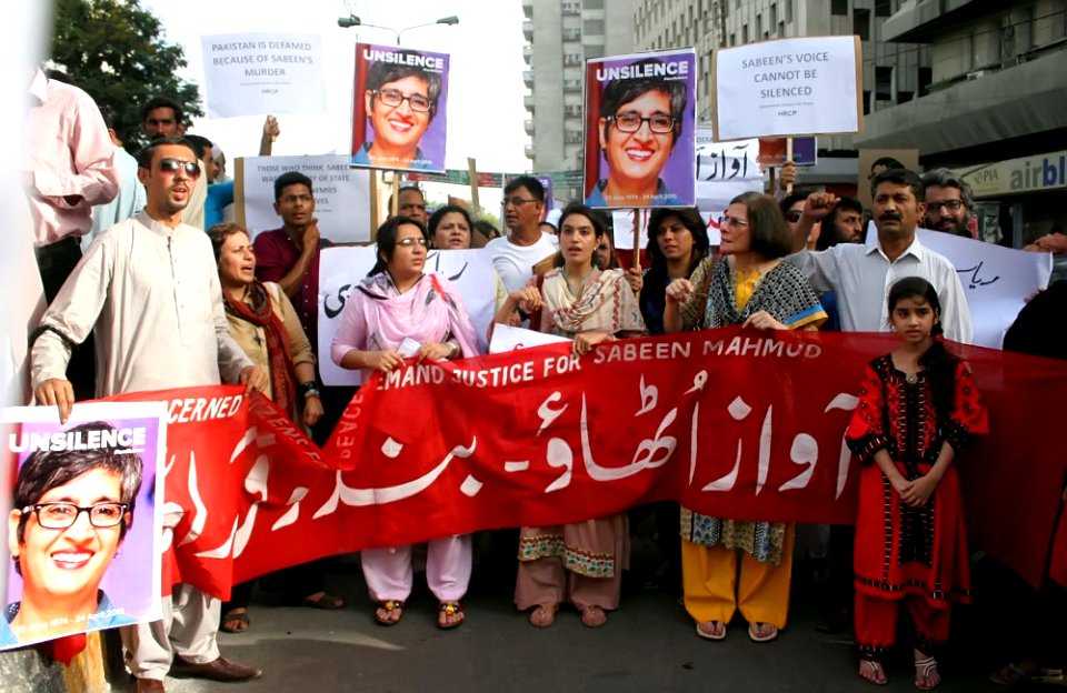 Sabeen Mahmud Demonstration