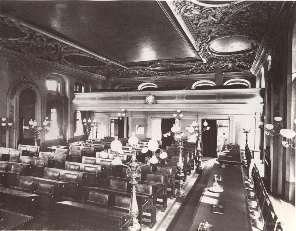 Saal alte Boerse Leipzig vor 1909