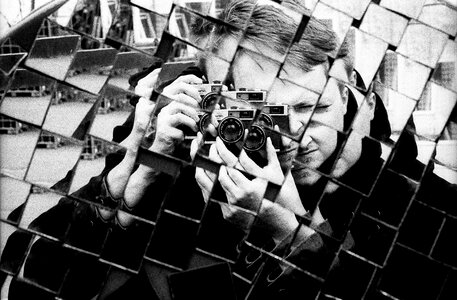 Black and white camera photographer