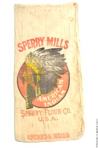 Sac de farine provenant de l'aide américaine