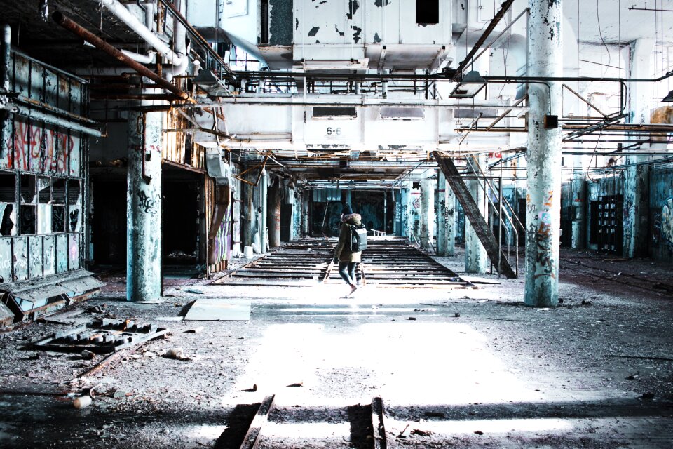Old building steel