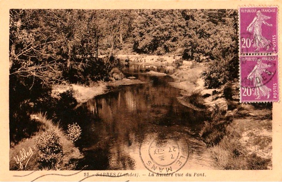 Sabres - La rivière vue du pont