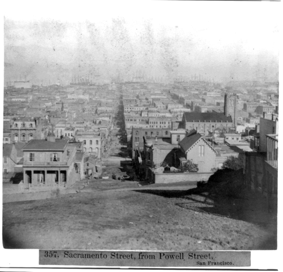 Sacramento Street, from Powell Street, San Francisco LCCN2002723488