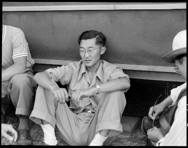 Sacramento, California. Bill Fujii, evacuee of Japanese ancestry, who has completed three years in . . . - NARA - 537781