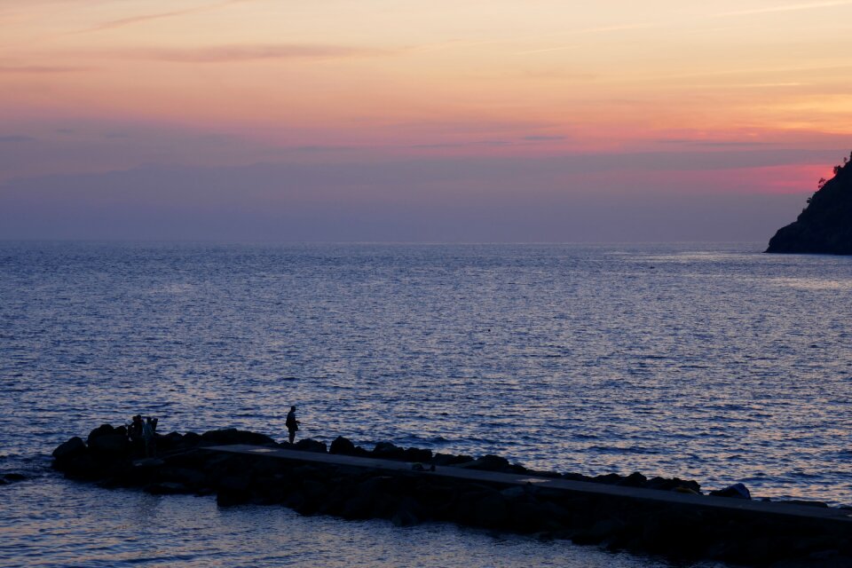 Coast italy sunset