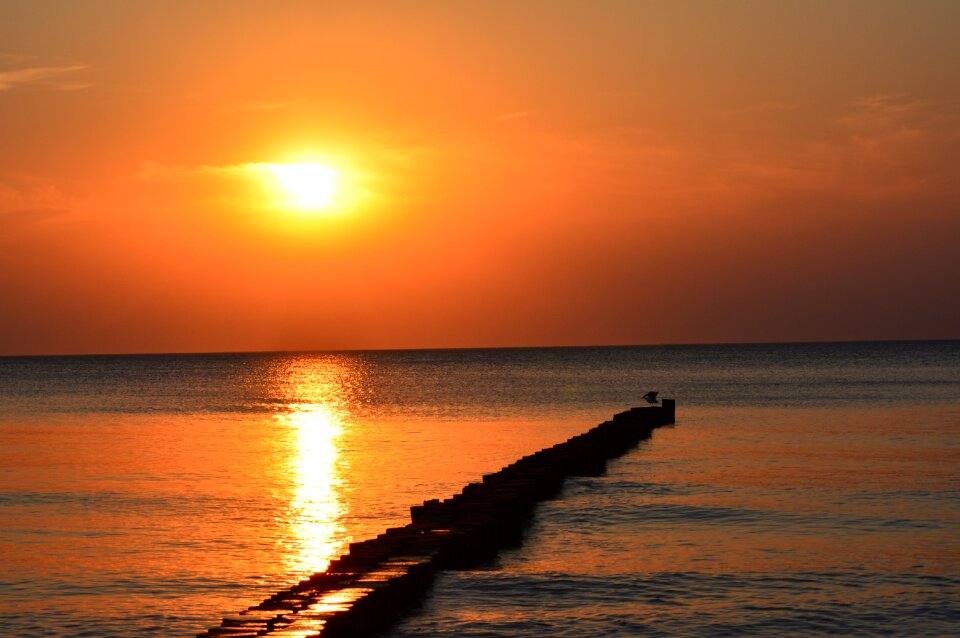 Romantic dusk waters
