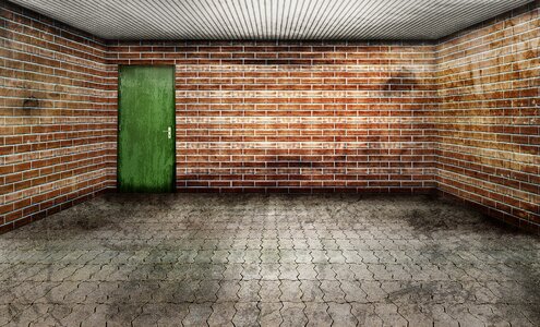 Stone floor ailing bricks photo