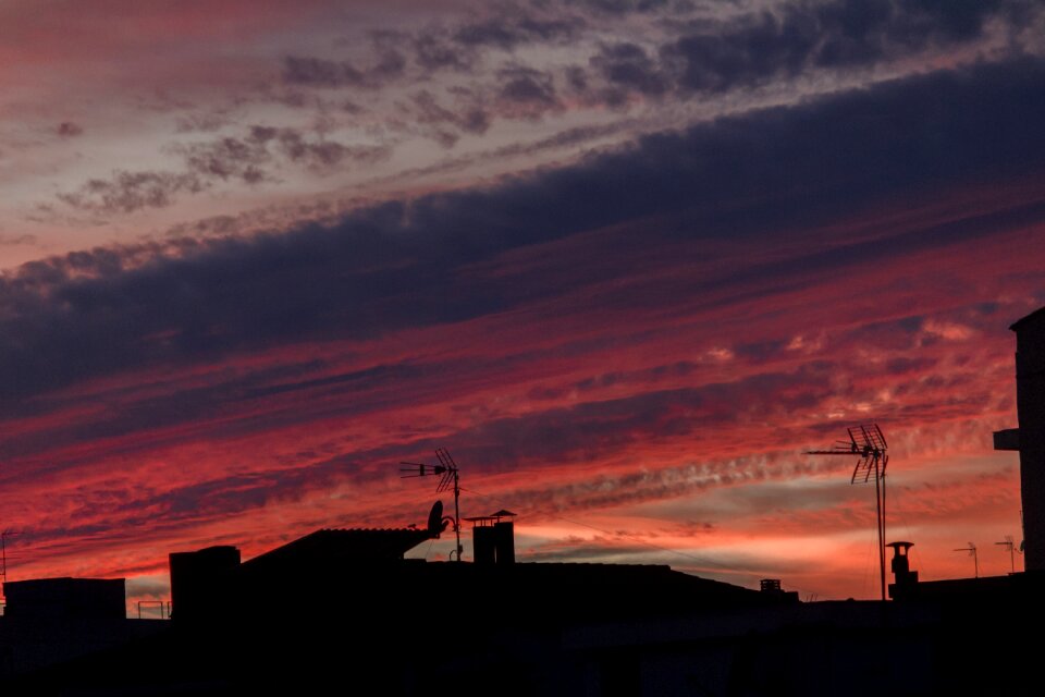 Sun landscape orange