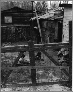 Sacramento, California. Close-up of living conditions for children in Louis' Camp. - NARA - 521723