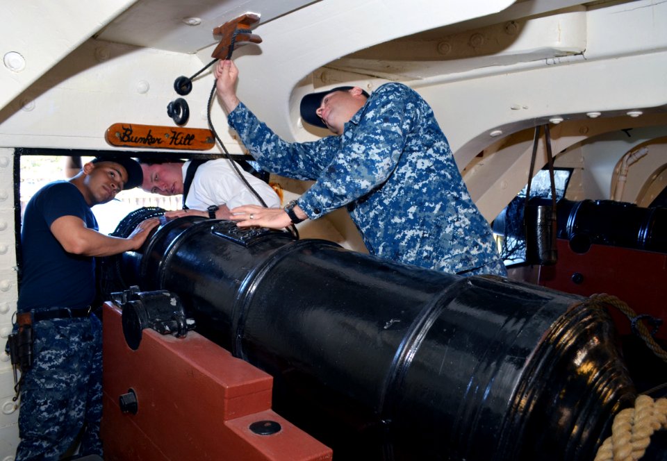 Sailors conduct maintenance aboard USS Constitution 130501-N-SU274-005