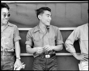 Sacramento, California. Former University of California students of Japanese ancestry were evacuate . . . - NARA - 537783
