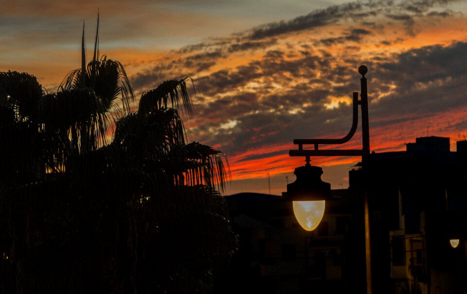 Sun landscape orange