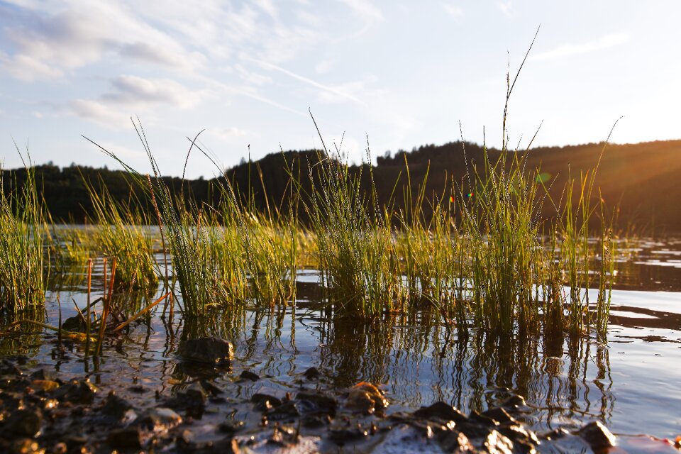 Lake sky landscape