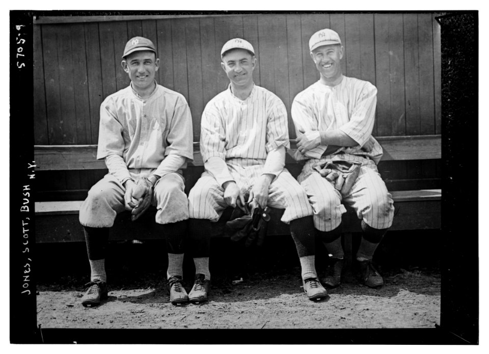 Sad Sam Jones, Everett Scott, Joe Bush, new baseball players with New York AL (baseball) LCCN2014714239