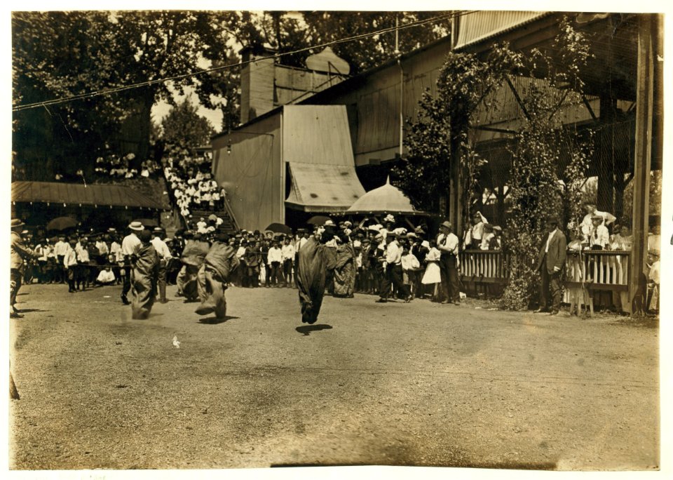 Sack Race, the Newsboys' Picnic. LOC nclc.03171