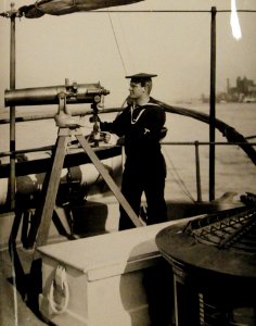Sailor at gun aboard the USS Enterprise (built 1874) (24642762374)