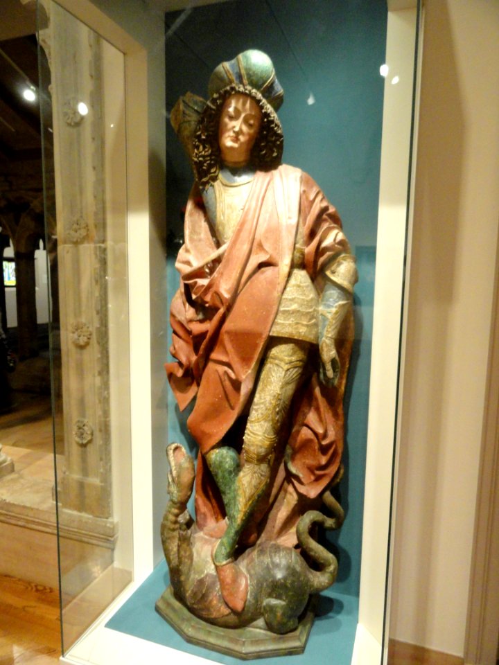 Saint George and the Dragon, Austria, c. 1500 - Nelson-Atkins Museum of Art - DSC08589