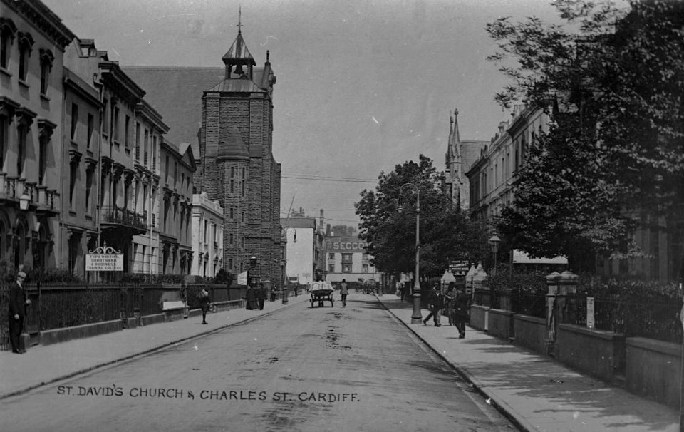 Saint David's Church & Charles St, Cardiff (4785942)