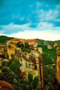 Building cliff mountaintop