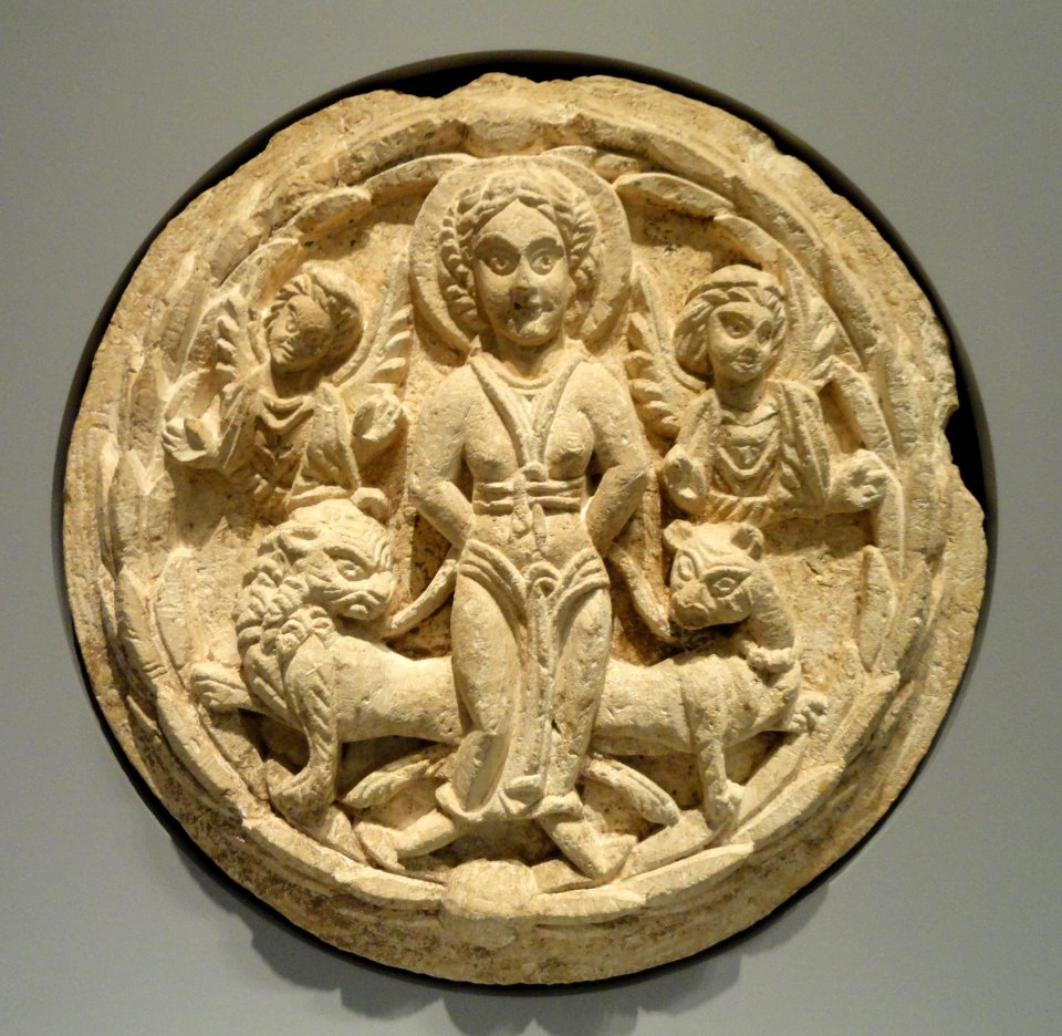 Saint Thecla and the Wild Beasts, probably from Egypt, 5th century CE - Nelson-Atkins Museum of Art - DSC08279