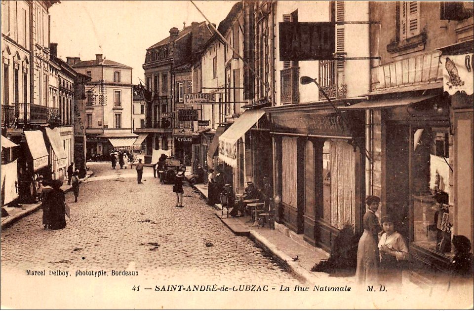 Saint-André-de-Cubzac - rue Nationale 7
