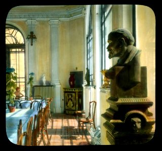 Saint Petersburg. Yelagin Palace interior of palace, with bust of Lenin