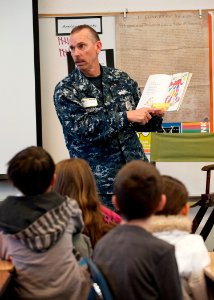 Sailors participate in Read Across America Day. (8531847118)