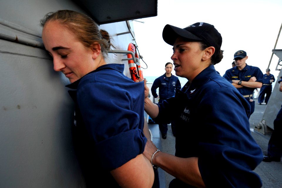 Sailors practice searching techniques. (8224207060)