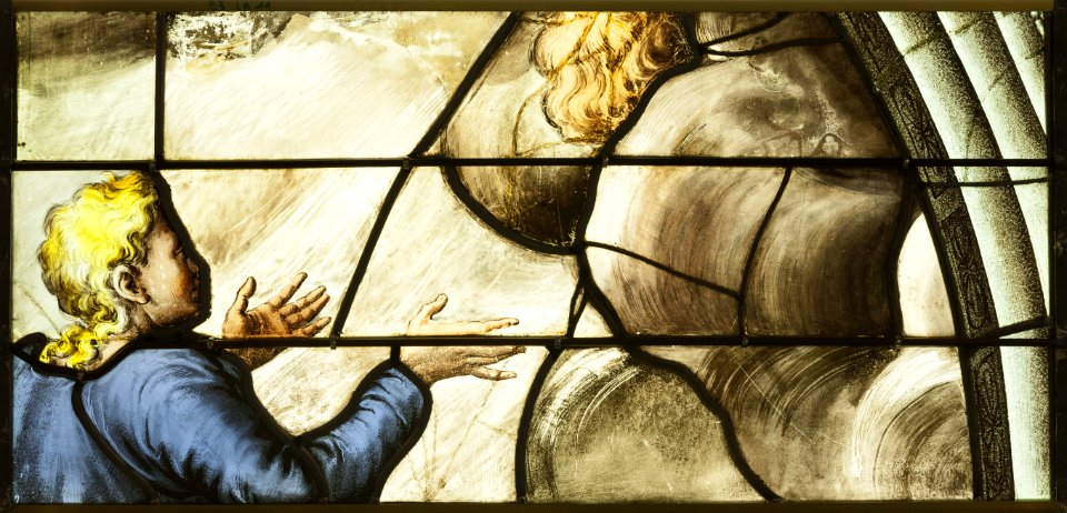Saint-Chapelle de Vincennes - Baie 3 - Témoin dans les nuées (bgw17 0857)