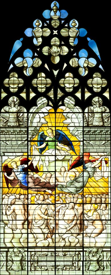 Saint-Chapelle de Vincennes - Baie 5 - Les âmes des saints criant vers Dieu (bgw17 0968)