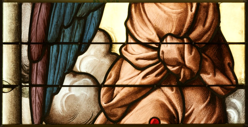 Saint-Chapelle de Vincennes - Baie 3 - Tunique de l'ange (bgw17 0842)