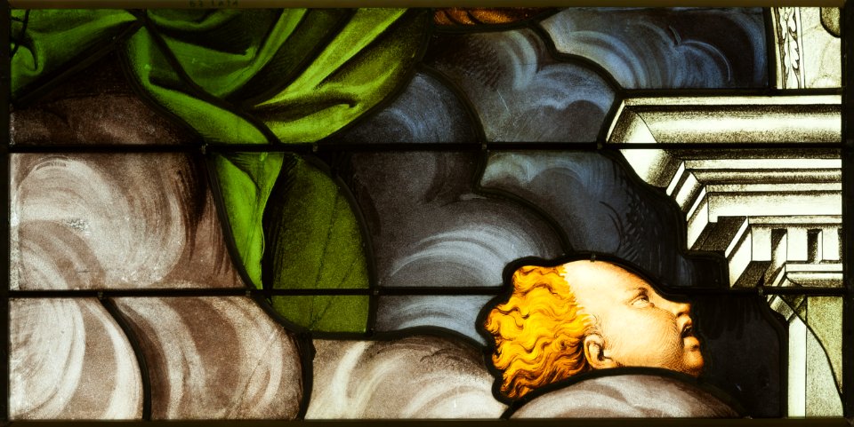 Saint-Chapelle de Vincennes - Baie 3 - Vents dans les nuées (bgw17 0837)