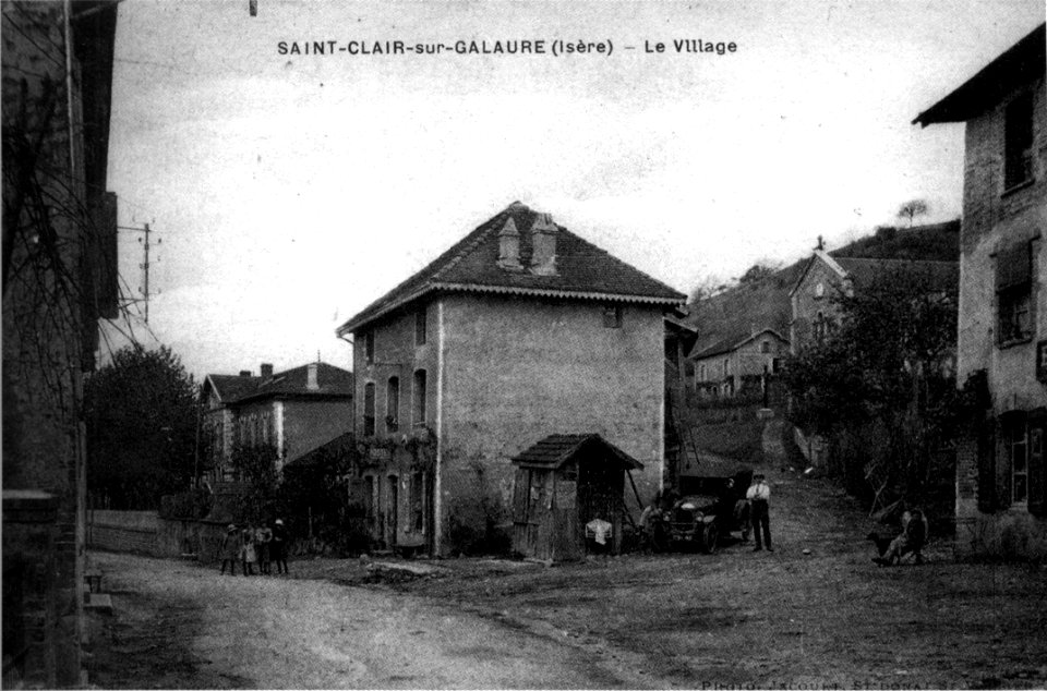 Saint-Clair-sur-Gallure, le village, 1912, p195 de L'Isère les 533 communes - photo Jacourt, Saint-Donat 