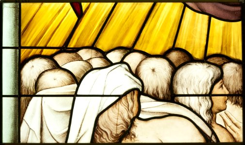 Saint-Chapelle de Vincennes - Baie 5 - Têtes des saints (bgw17 1006)