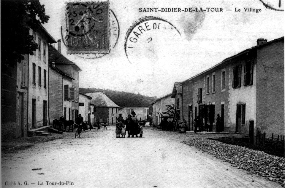 Saint-Didier-de-la-Tour, 1907, p195 de L'Isère les 533 communes - cliché A G, La-Tour-du-Pin