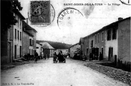 Saint-Didier-de-la-Tour, 1907, p195 de L'Isère les 533 communes - cliché A G, La-Tour-du-Pin photo