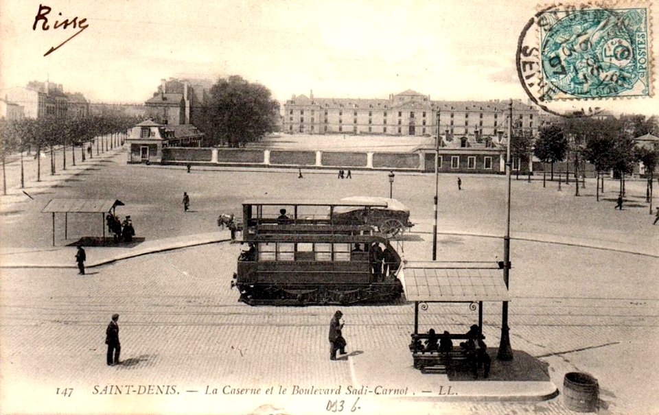 Saint-Denis.Boulevard Sadi-Carnot.Caserne