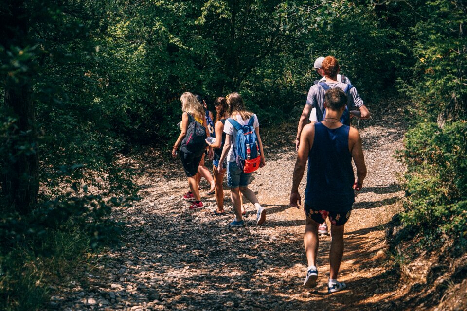 Backpack walking hiking