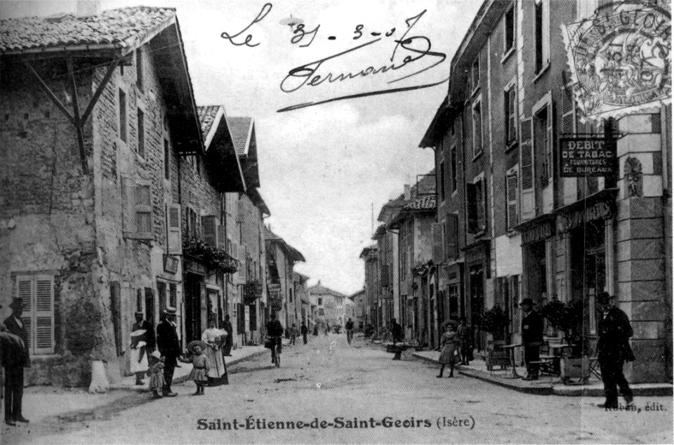 Saint-Etienne-de-Saint-Geoirs, 1907, p197 de L'Isère les 533 communes - Ruban édit